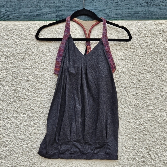 Lululemon Practice Freely Tank Deep Coal Wee Are From Space Black March Multi 6 - Picture 1 of 4